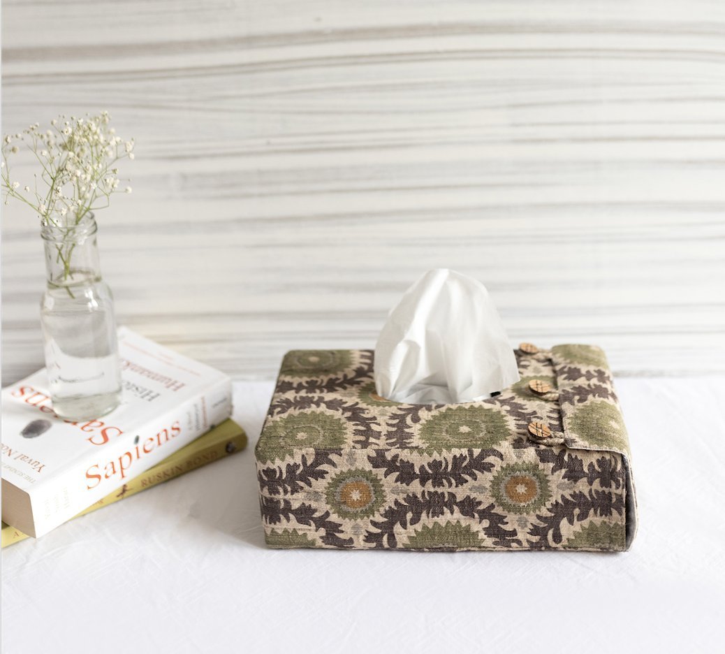 Wabi Sabi Handmade Tissue Holder Box