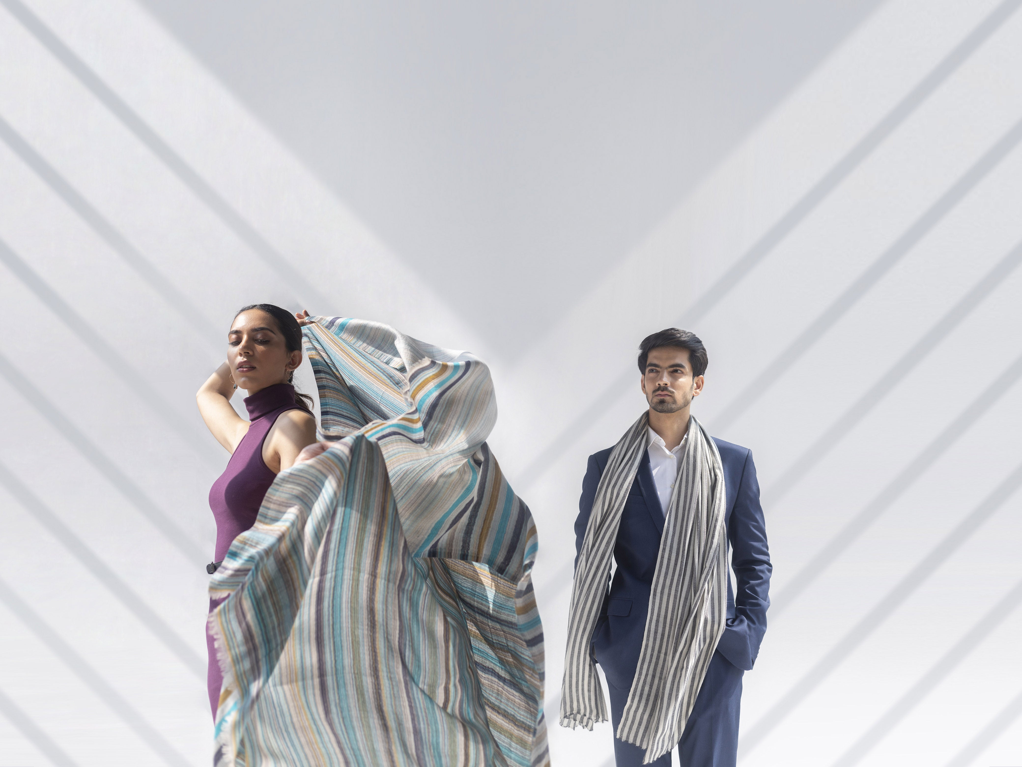 Fine Wool Cashmere Stoles