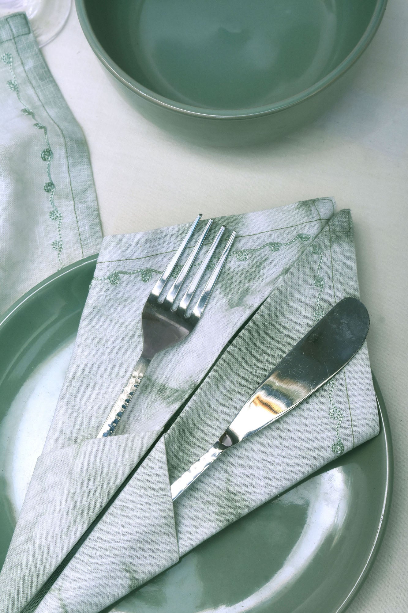 Olive Leave Handwoven Napkins - Set of 2 pc