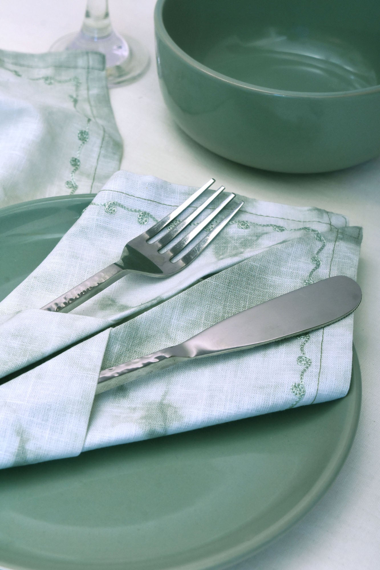 Olive Leave Handwoven Napkins - Set of 2 pc