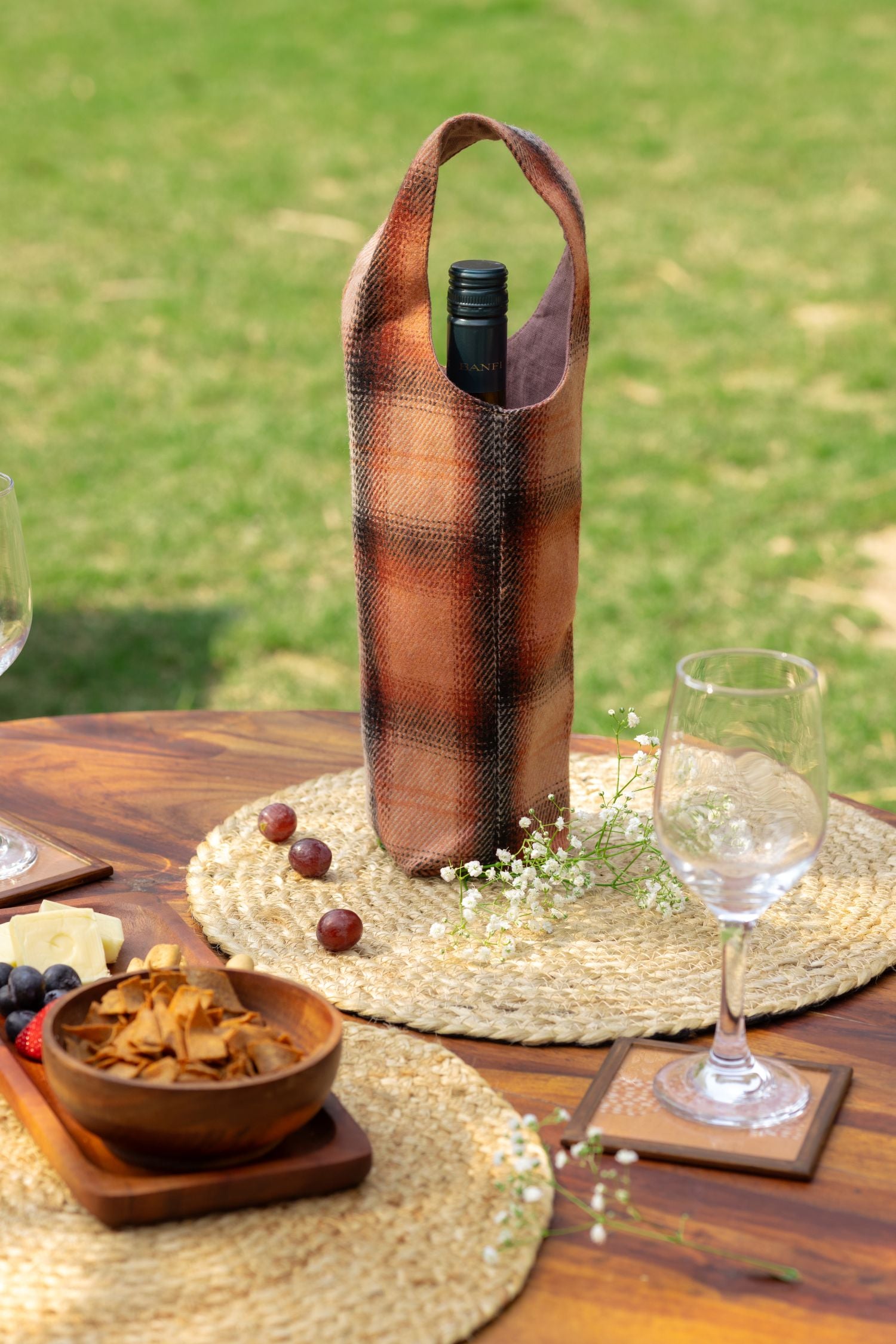 Rust & Ember , Artisan Wool Bottle Cover