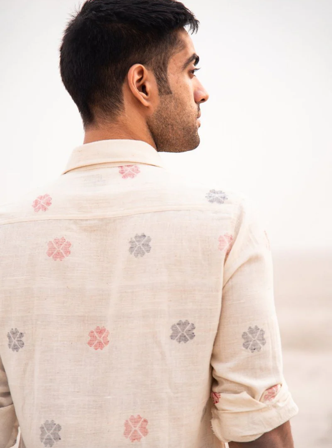 Blossom Breeze Handwoven Khadi Cotton Shirt