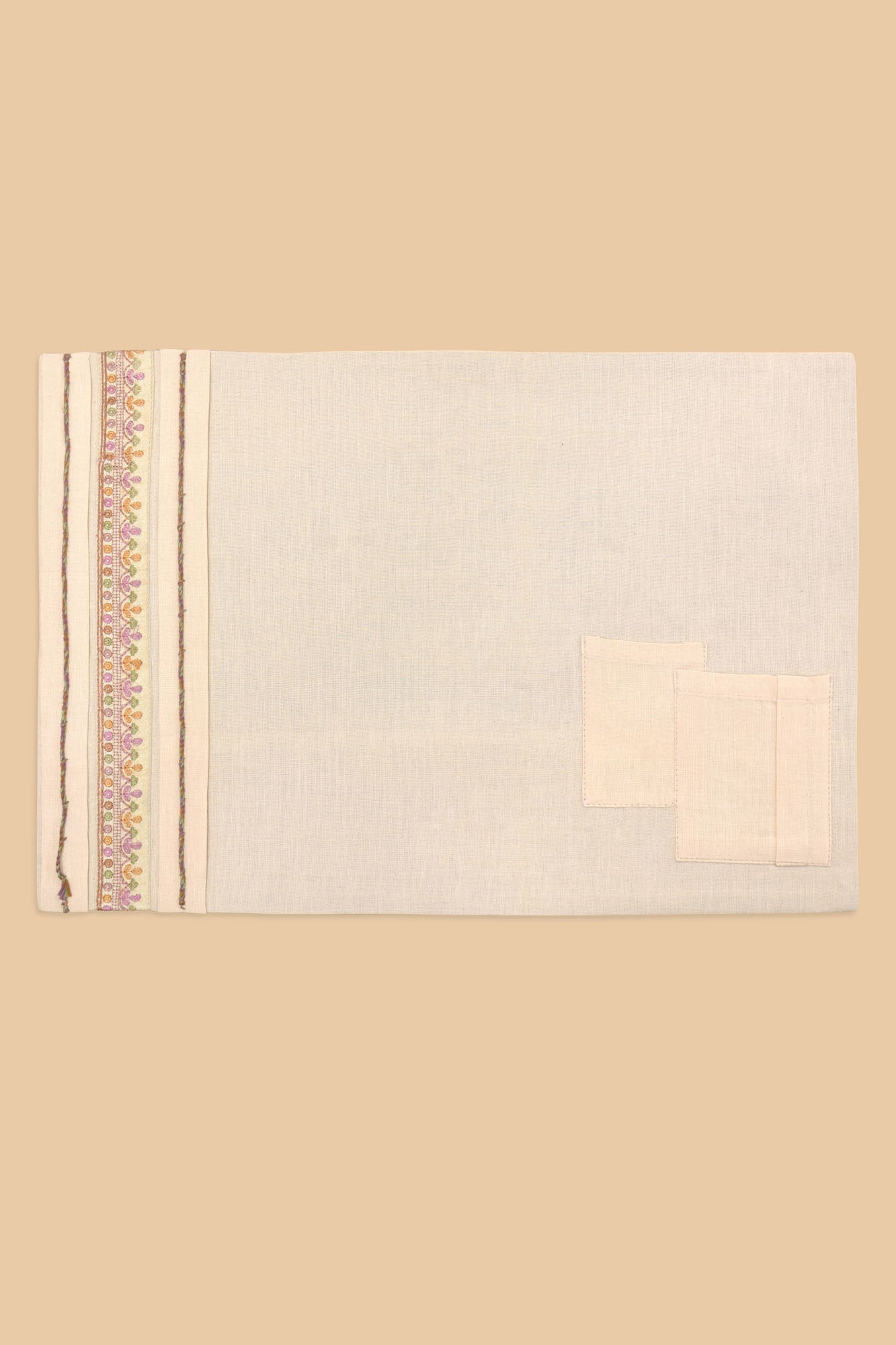 Nami no tobira - Dining Set of A table Runner & 6 Table Mats