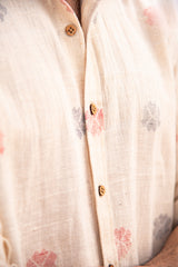 Blossom Breeze Handwoven Khadi Cotton Shirt