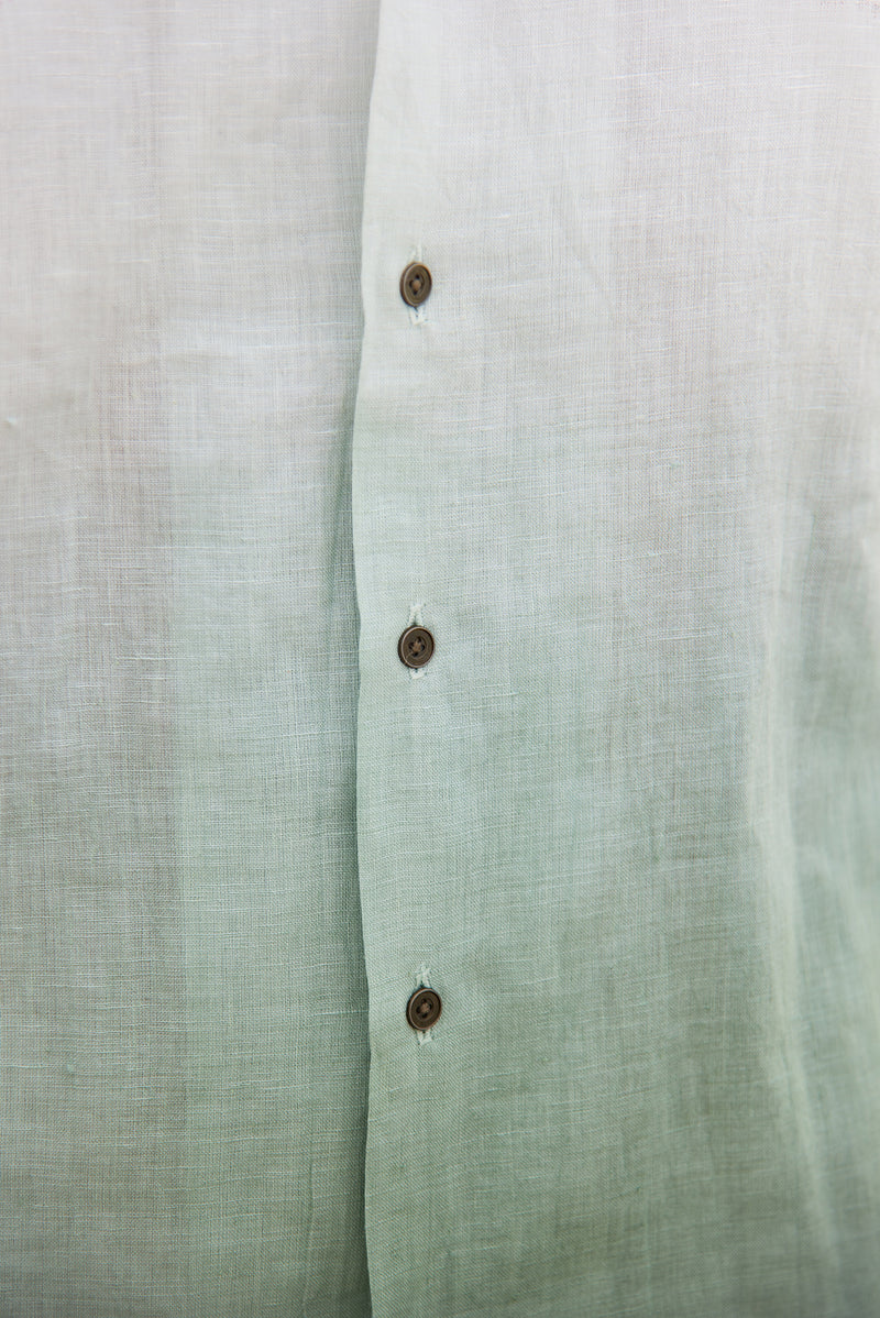 Verdant Meadow Handwoven Linen Cotton Shirt