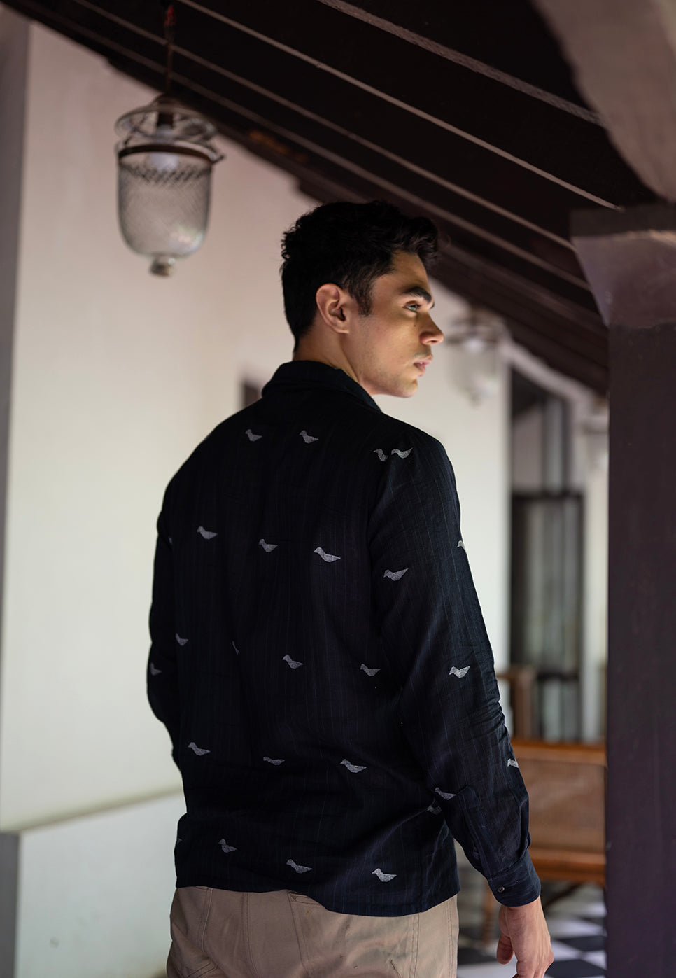 Juniper Handwoven Jamdani Cotton Shirt