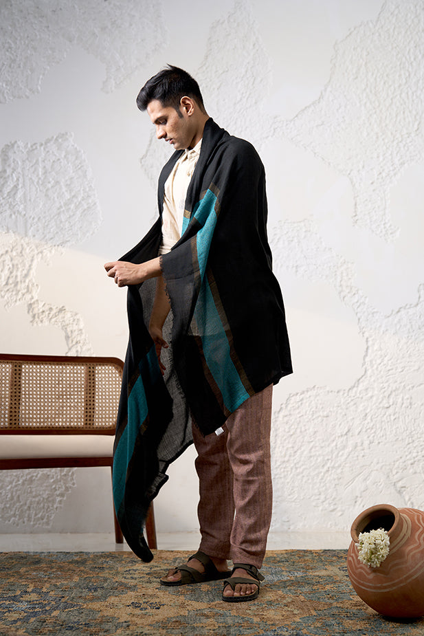 Aeonian Soft Fine Wool Cashmere Shawl