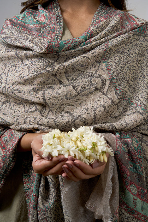 Bez Fine Wool Cashmere Shawl