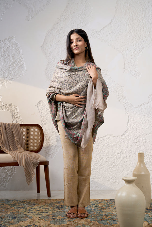 Bez Fine Wool Cashmere Shawl