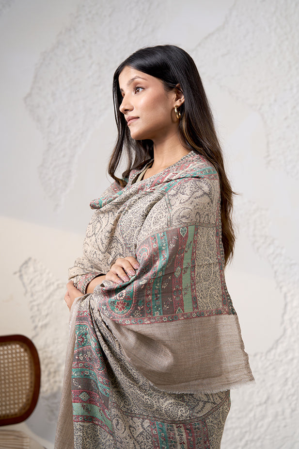 Bez Fine Wool Cashmere Shawl
