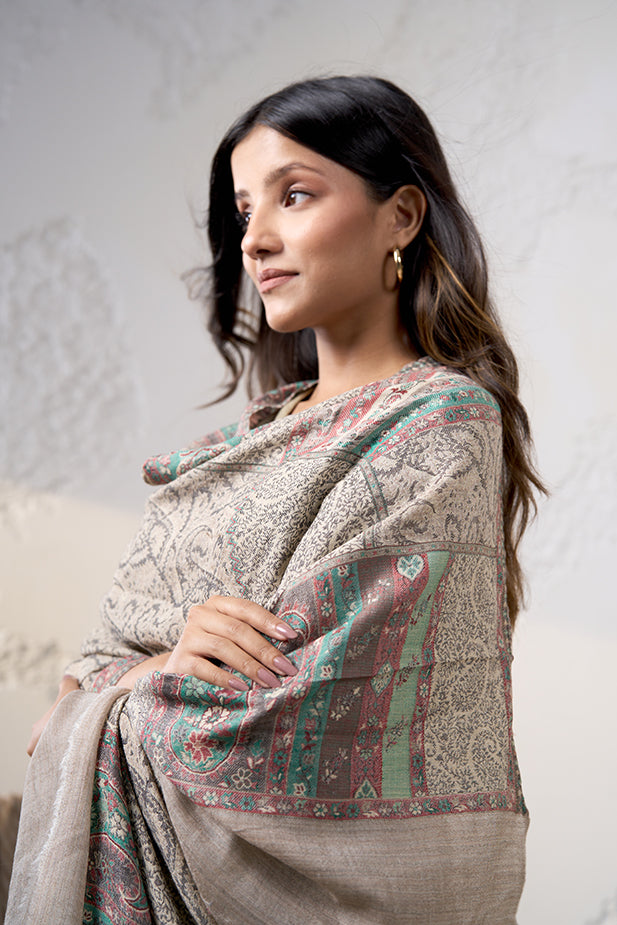 Bez Fine Wool Cashmere Shawl