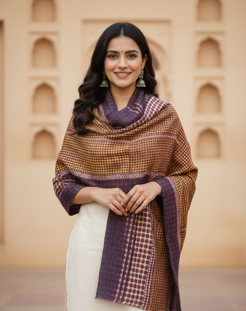 Autumn Ember Fine Cashmere Stole