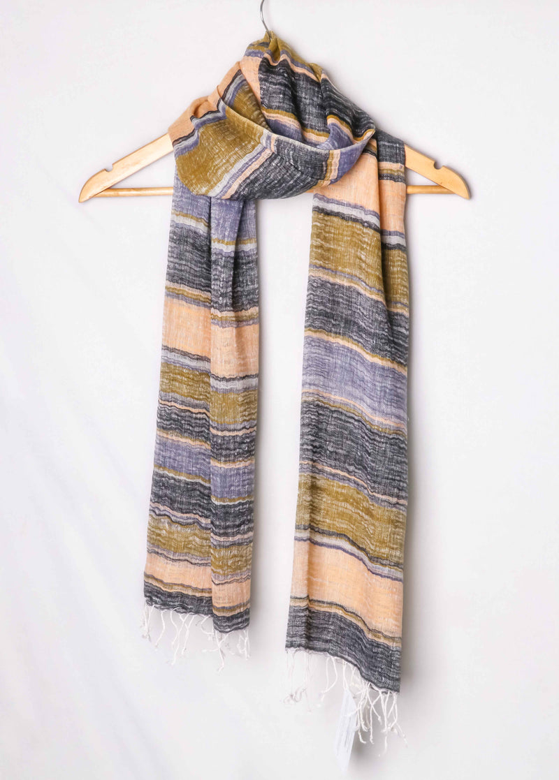 Enfys Handwoven Linen Stole