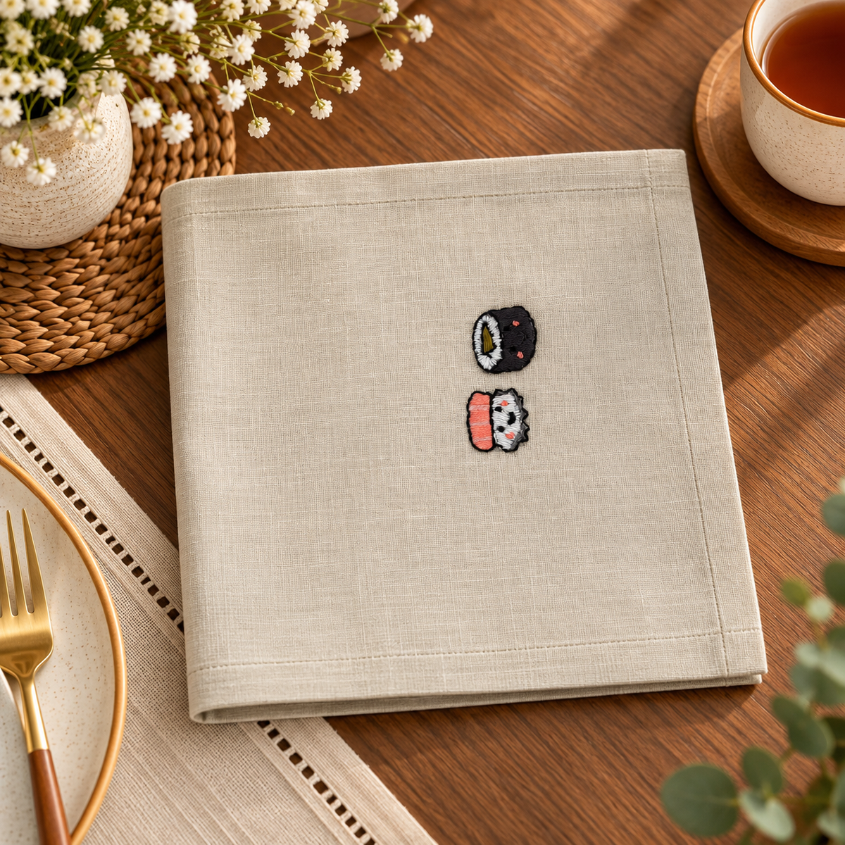 Little Sushi Story Napkin