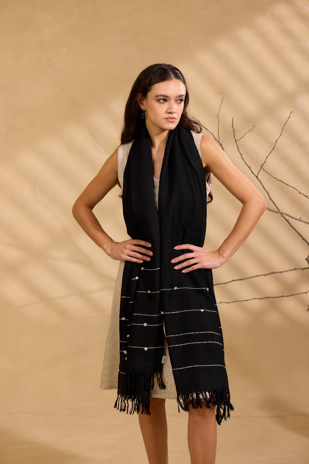 Aurora Soft Fine Wool Cashmere Stole