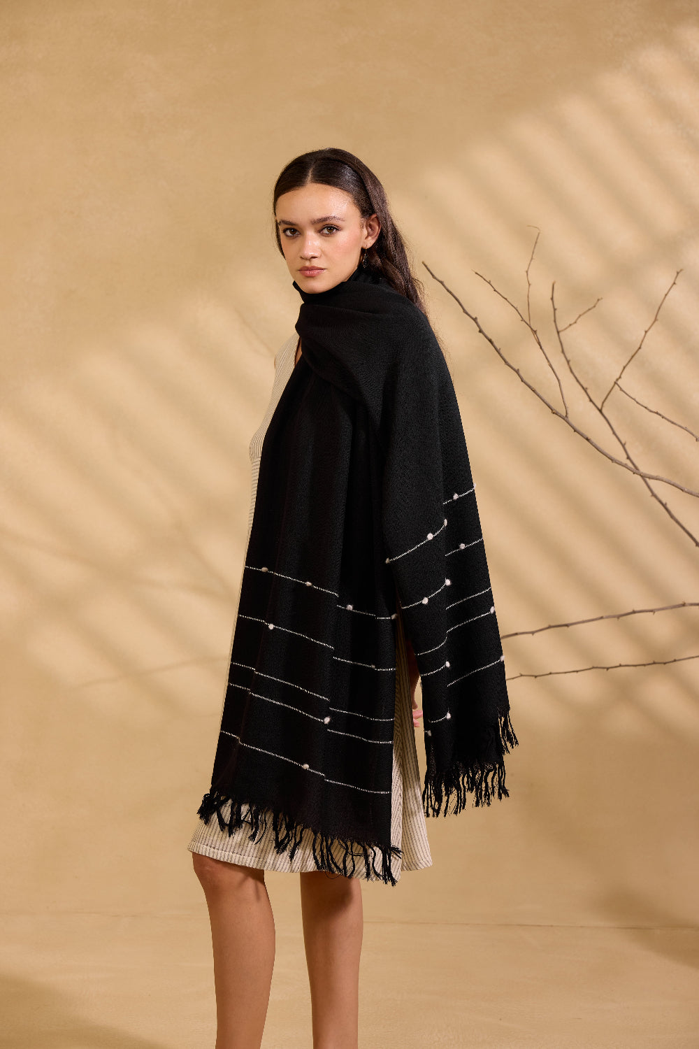 Aurora Soft Fine Wool Cashmere Stole