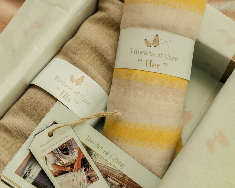 Gift Hamper of Fine Wool Cashmere Stoles For Her & His