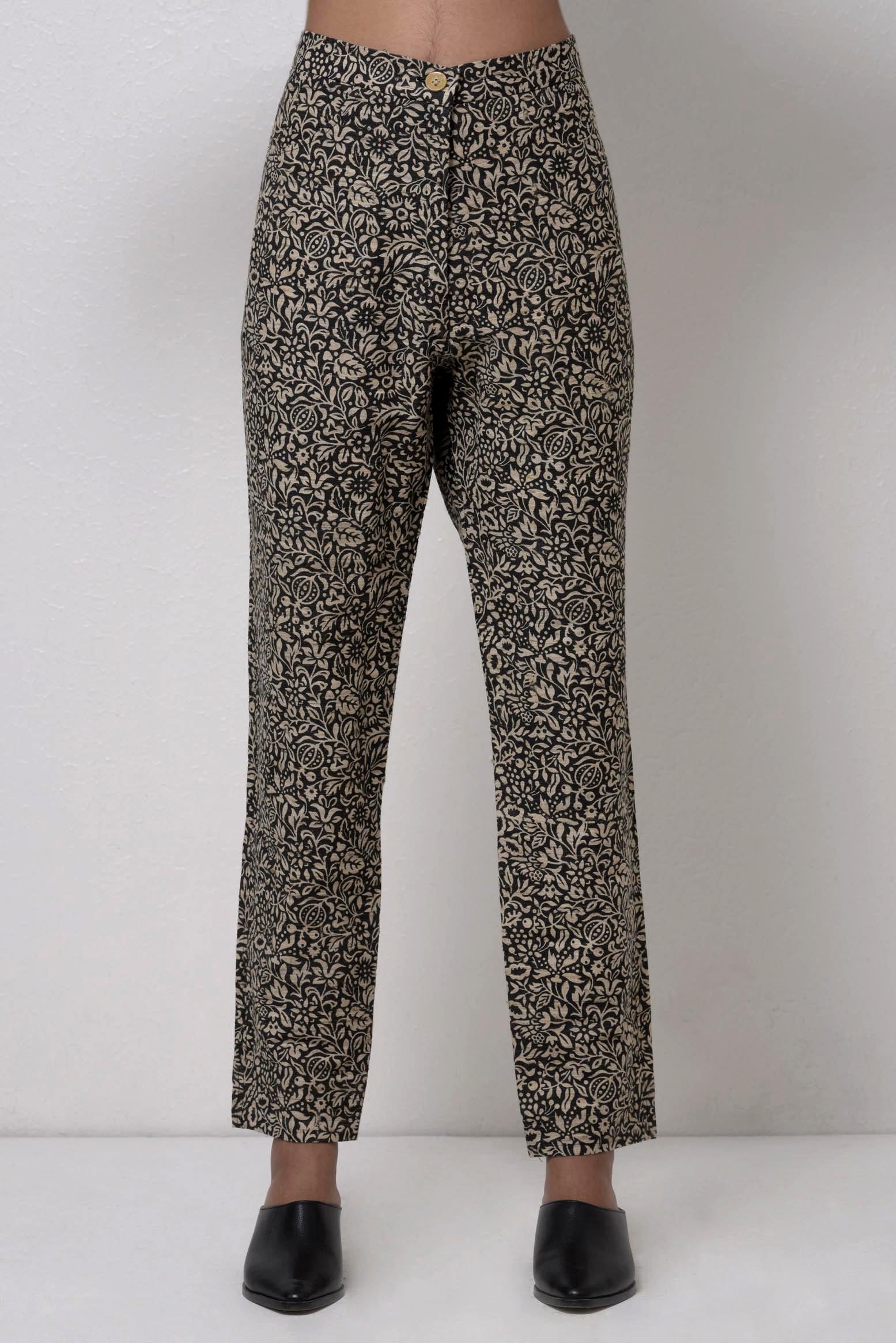 Printed Trouser With Side Pockets