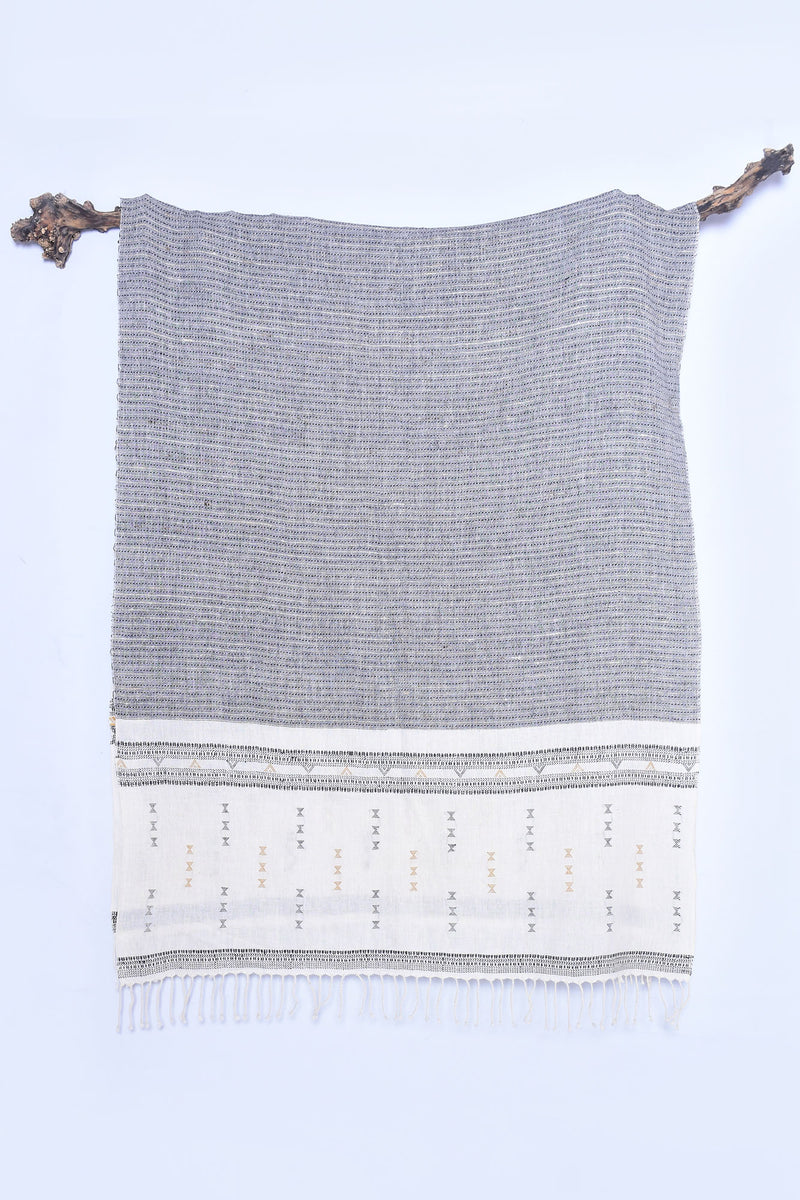 Blackbrick Hand-woven Kala Cotton Stole