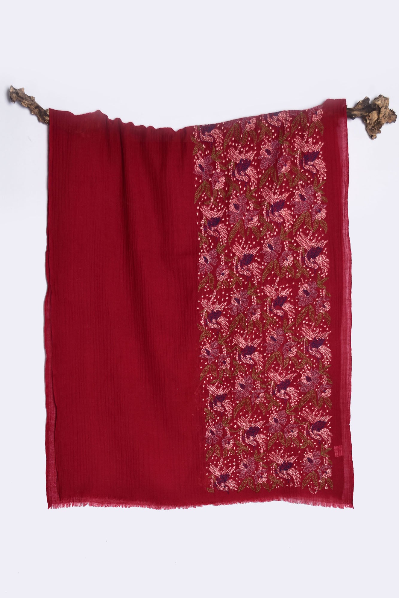 Bird Garden Cashmere Stole - Veaves