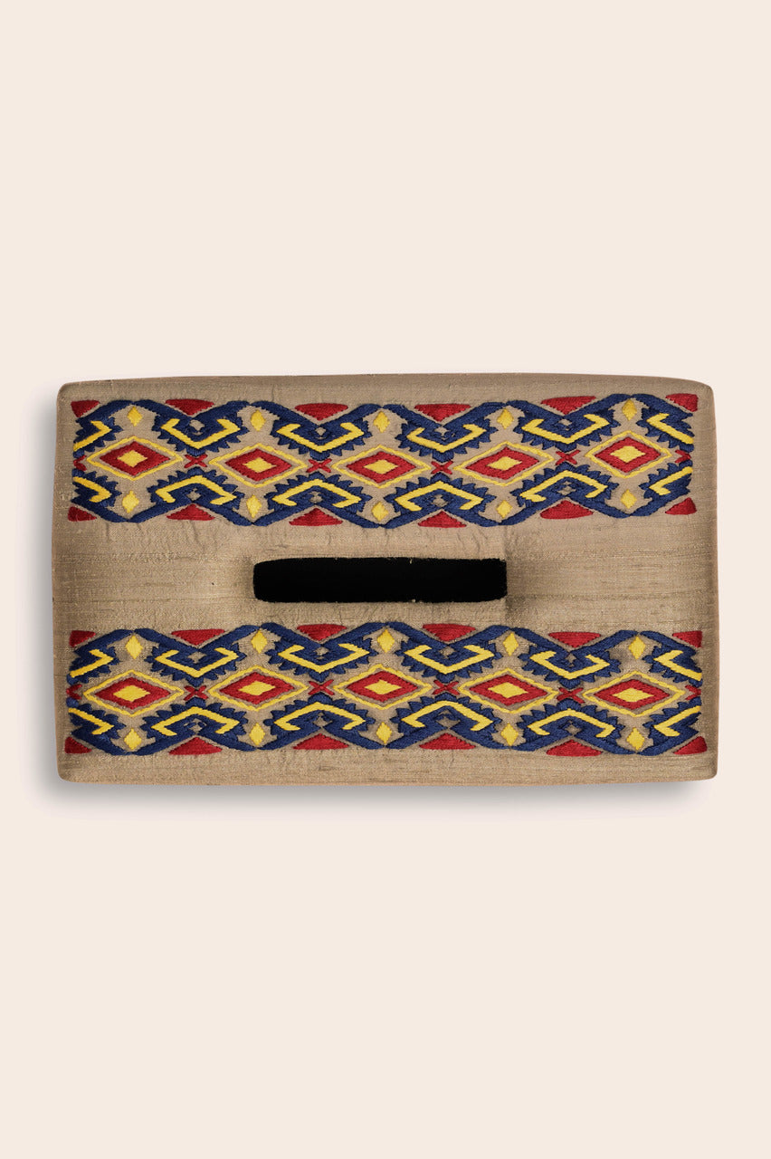 Zeya - Handwoven Tissue Box