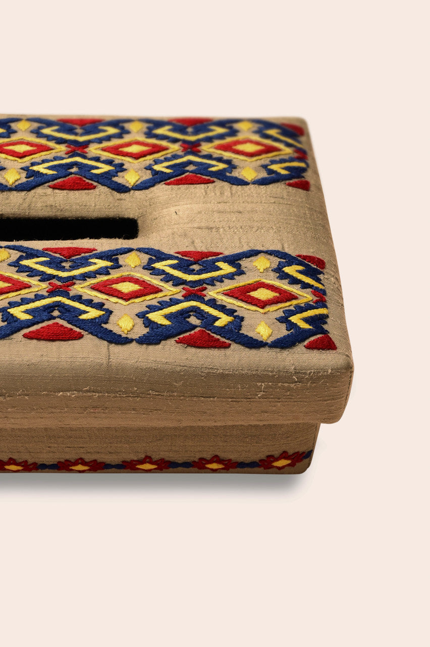 Zeya - Handwoven Tissue Box
