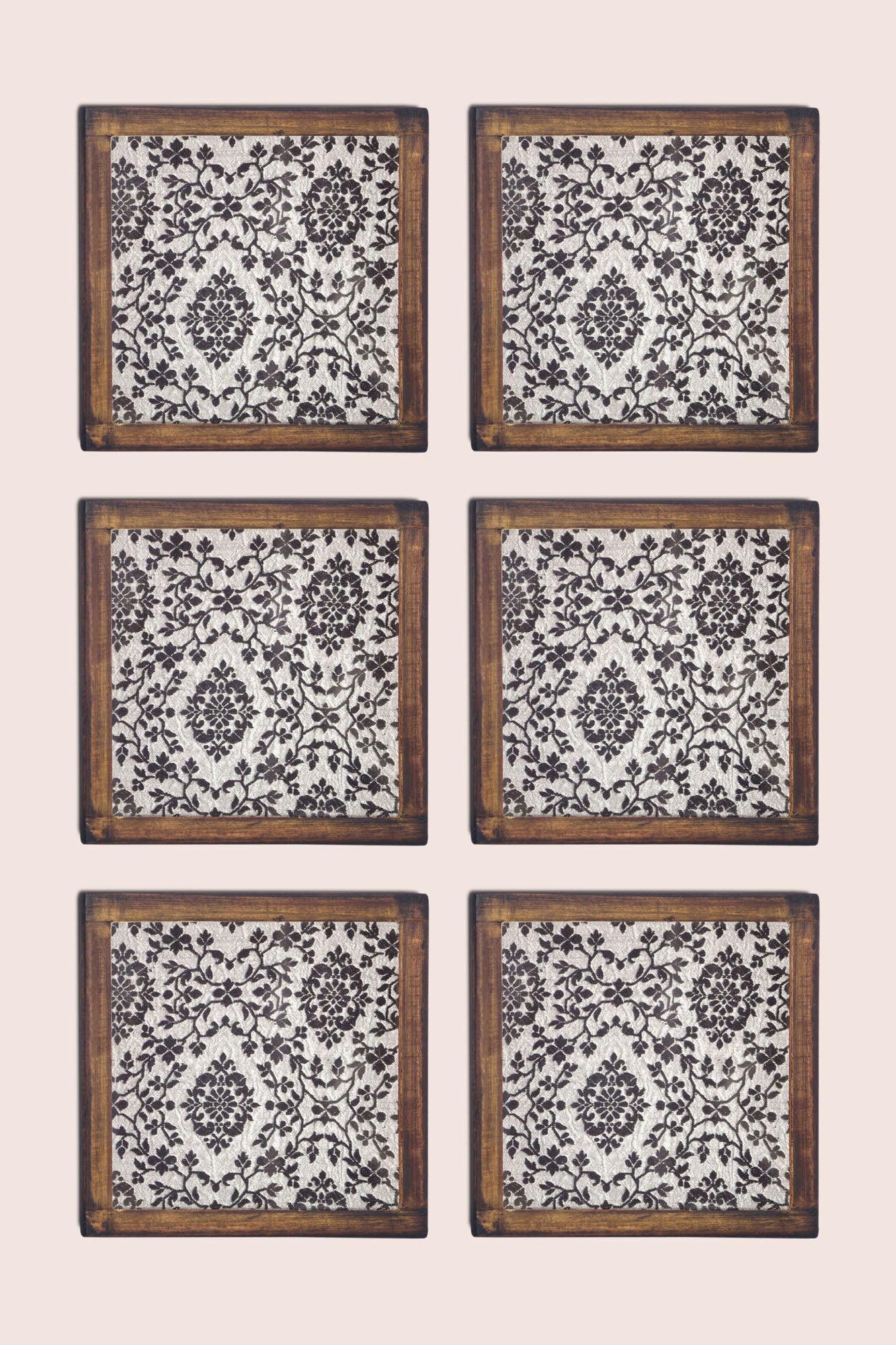 Zubdat Handwoven Coasters - Set of 2 pcs with Coaster Holder