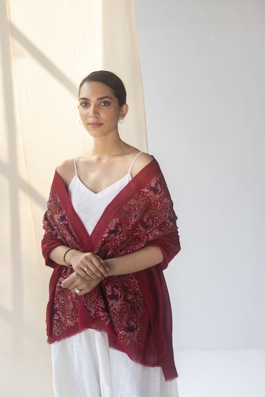 Zaria Cashmere Stole - Veaves