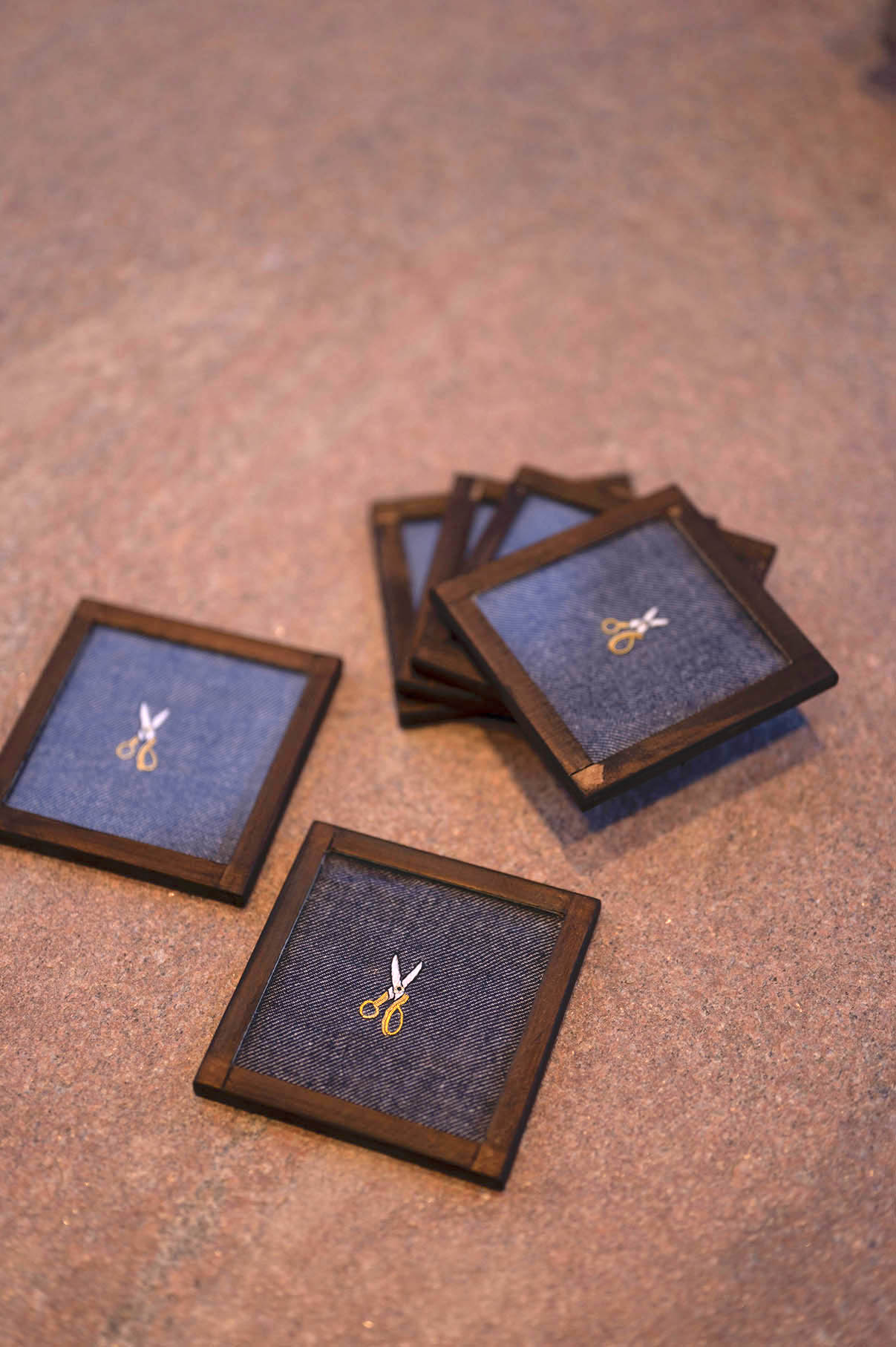 Miriam Handwoven Coasters - Set Of 2 Pcs with Coaster Holder