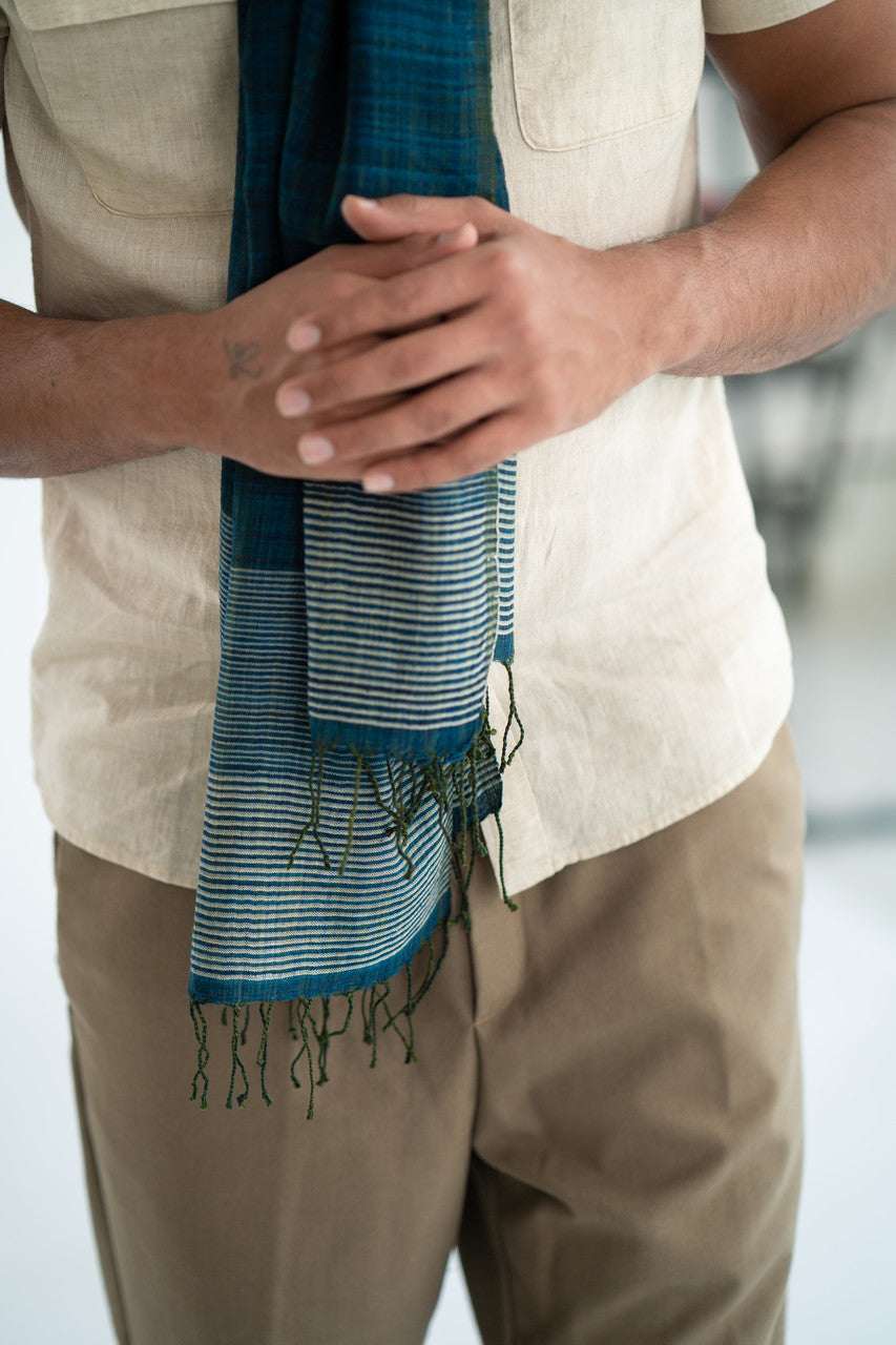 Tia HandwovenCotton Silk Stole
