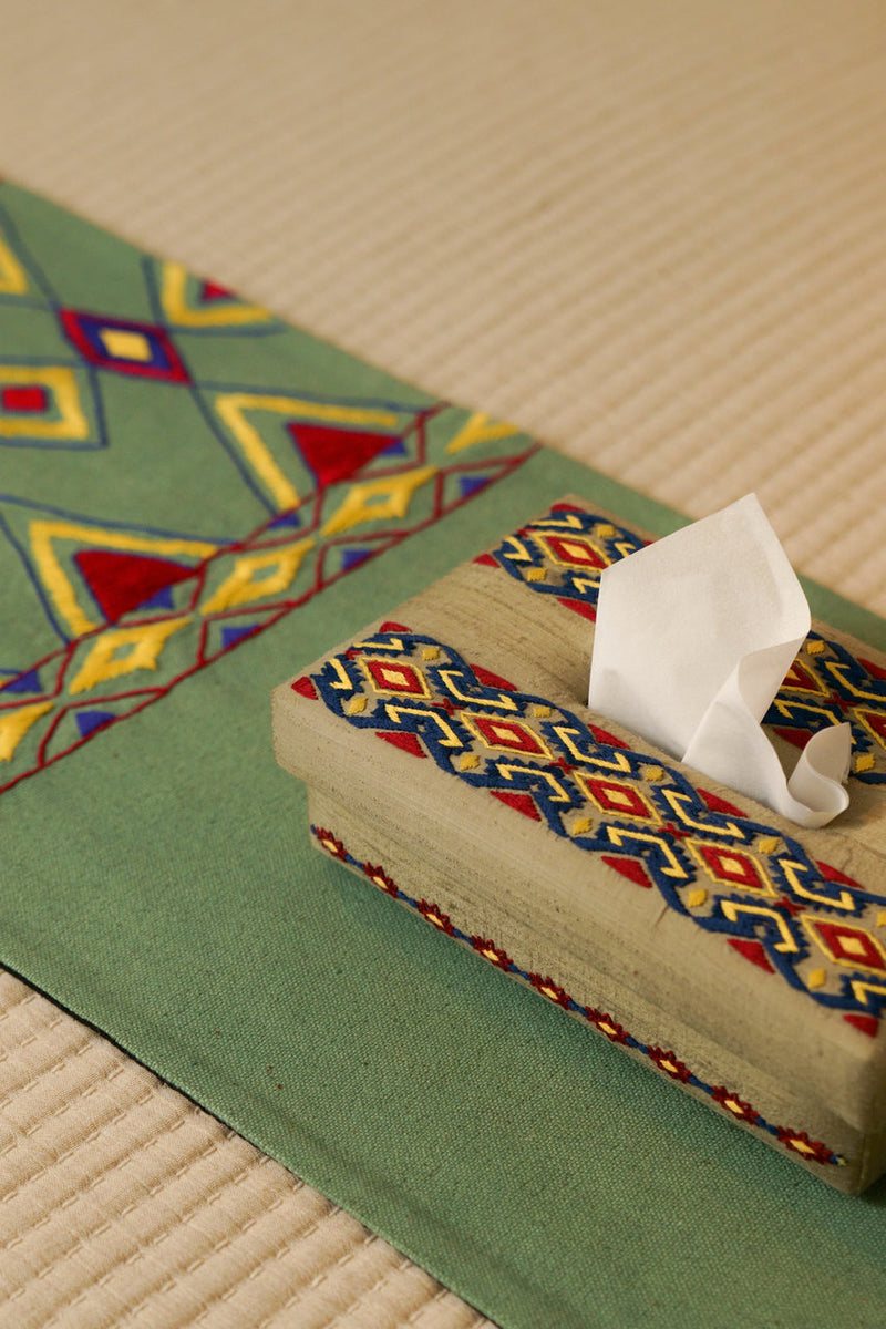 Zeya - Handwoven Tissue Box