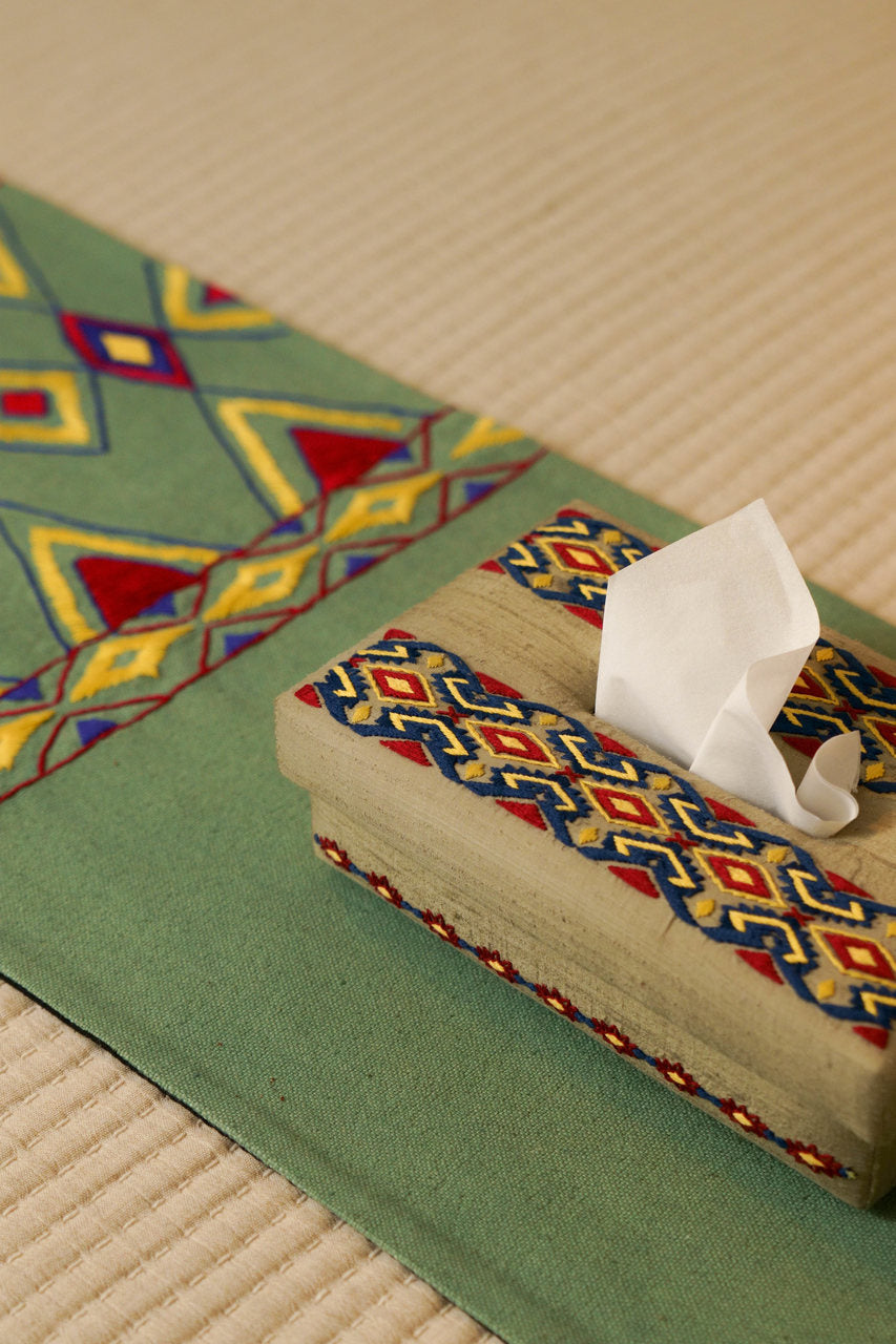 Zeya - Handwoven Tissue Box