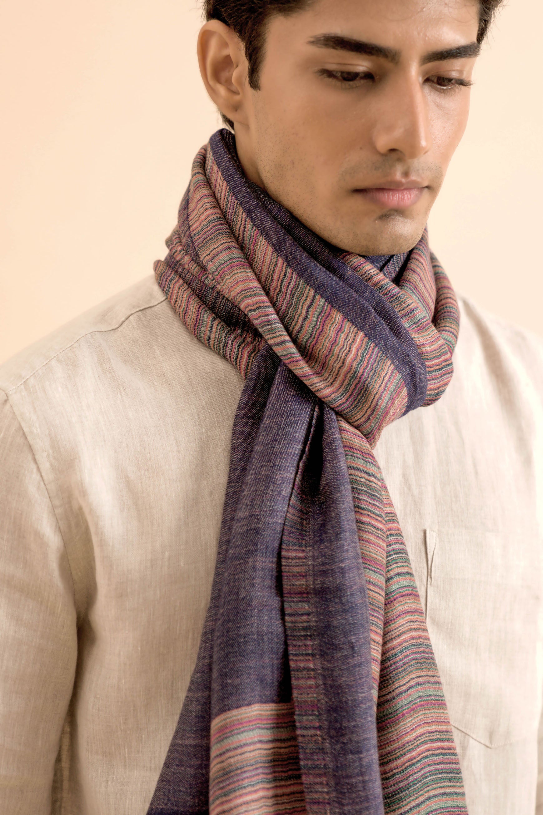 Winter Heather Men's Cashmere Stoles