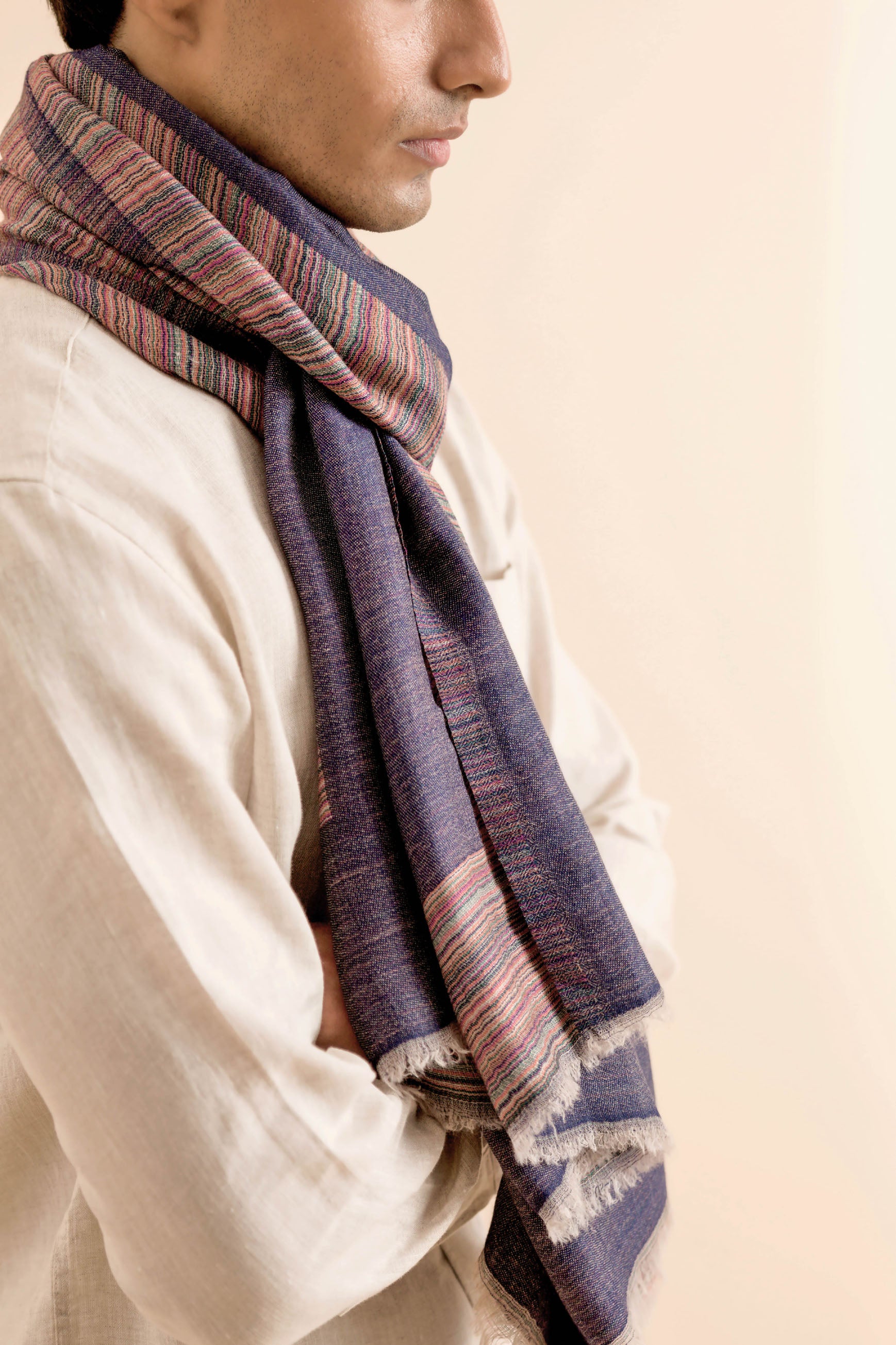 Winter Heather Men's Cashmere Stoles