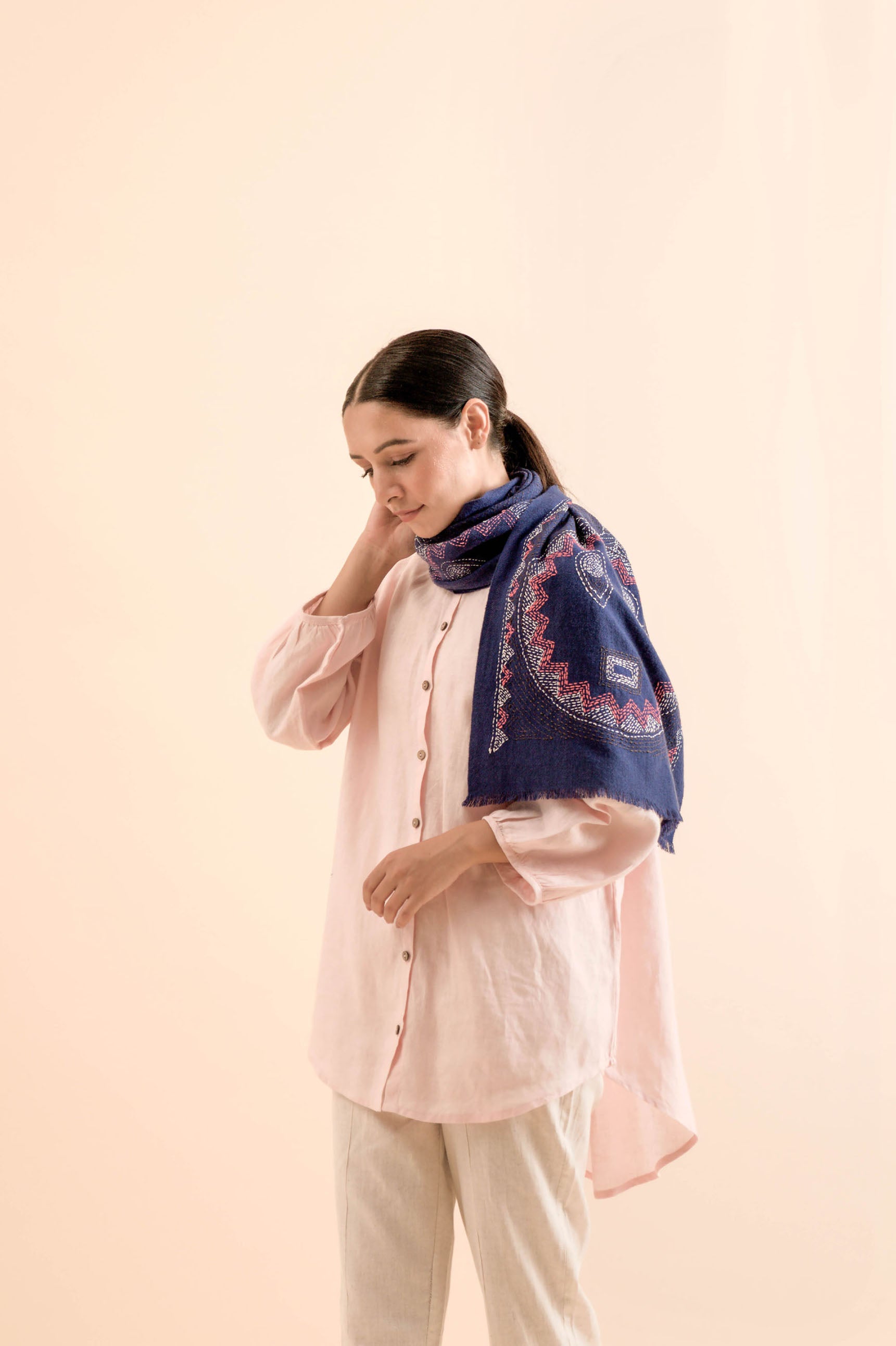 Winter Indigo Women's Cashmere Stoles