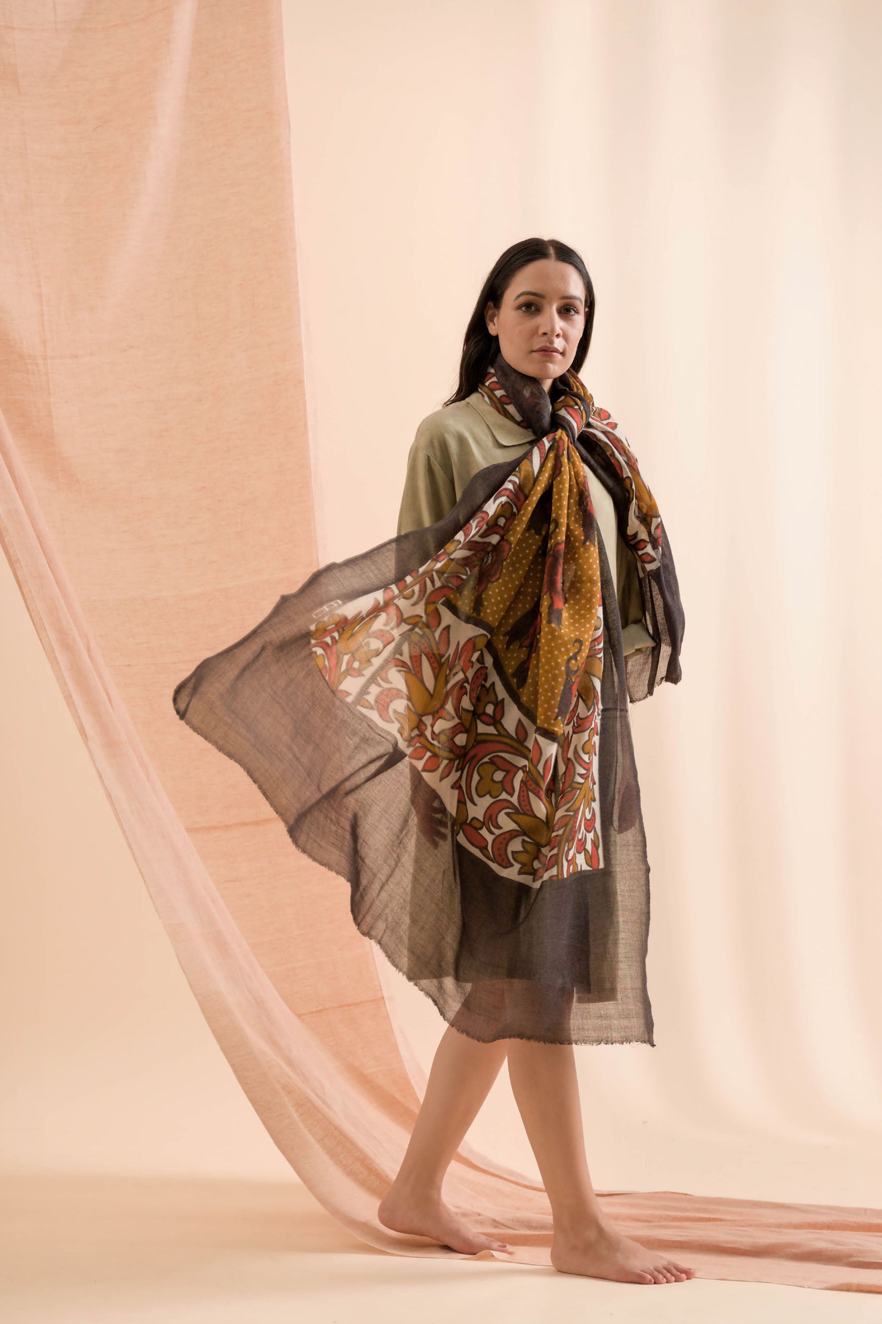 Winter Blossom Women's Cashmere Stoles
