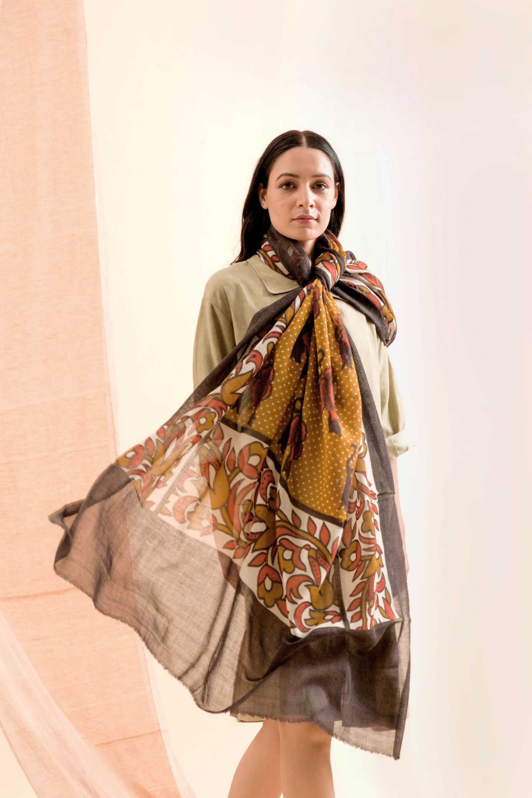 Winter Blossom Women's Cashmere Stoles