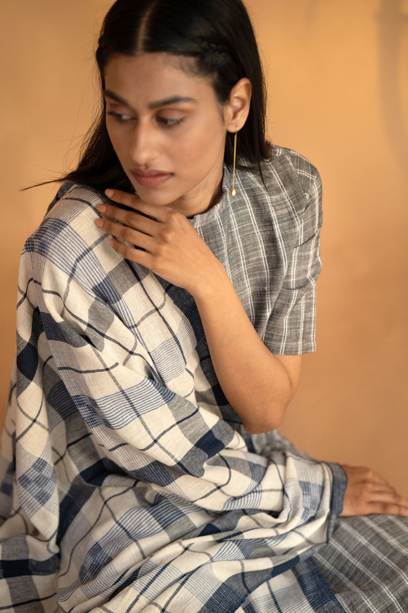 Swathe Kala Cotton Handwoven Dupatta