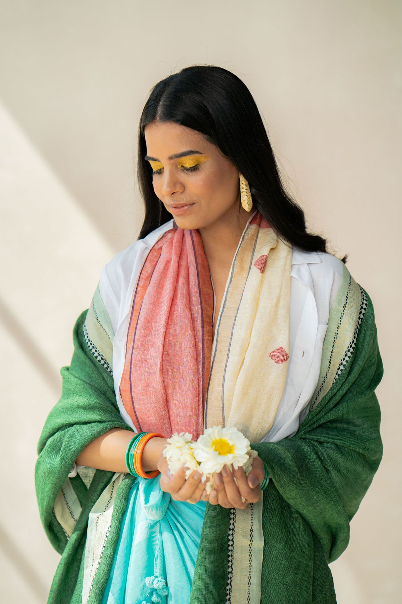 Infield Handwoven Linen Stole