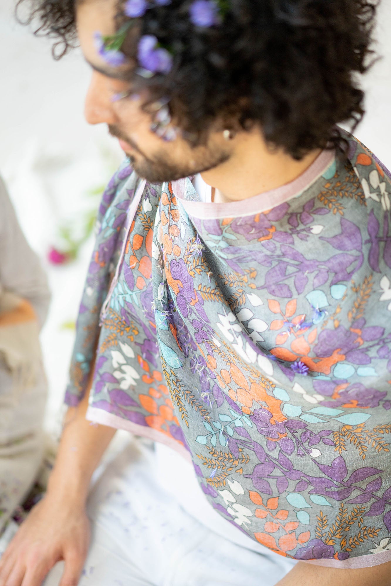 Fidelia Handwoven Linen Stole