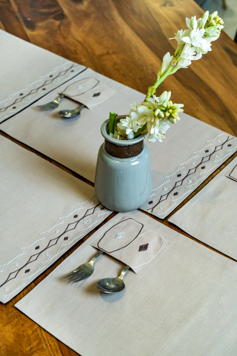 Tekigō-sei Handwoven Table Mats - Set of 6 pcs