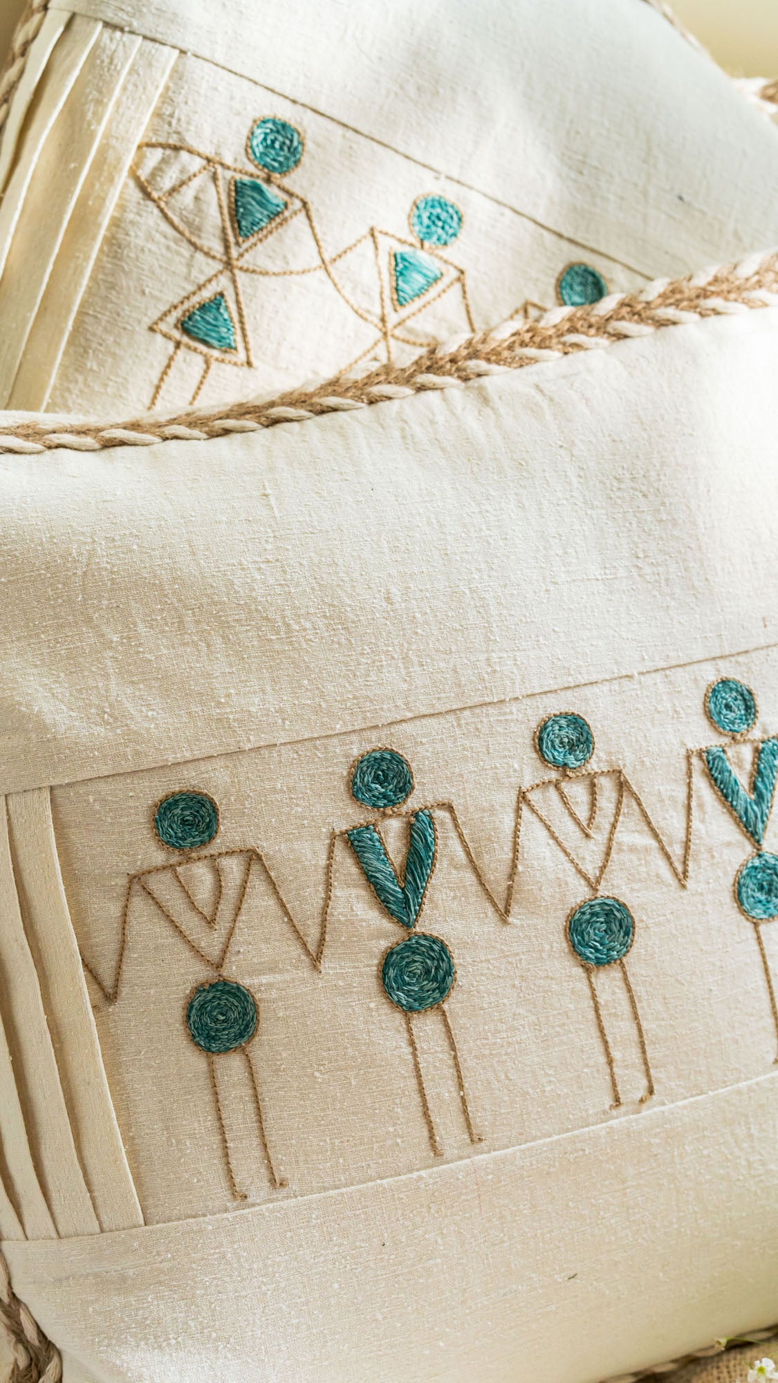 Paichnídia Handwoven Cushion Set of 2