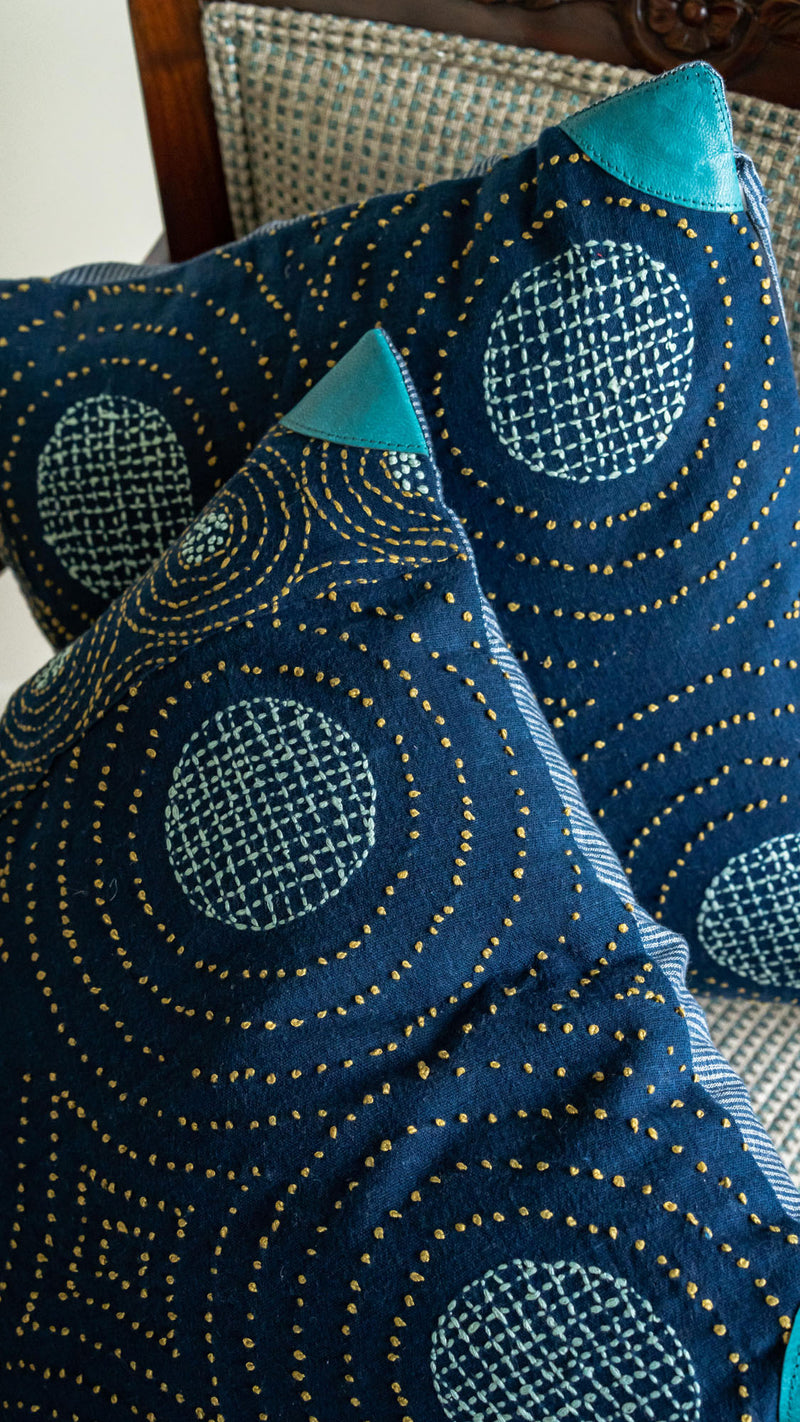 Bordado Cosmos handmade Cushion Set of 2