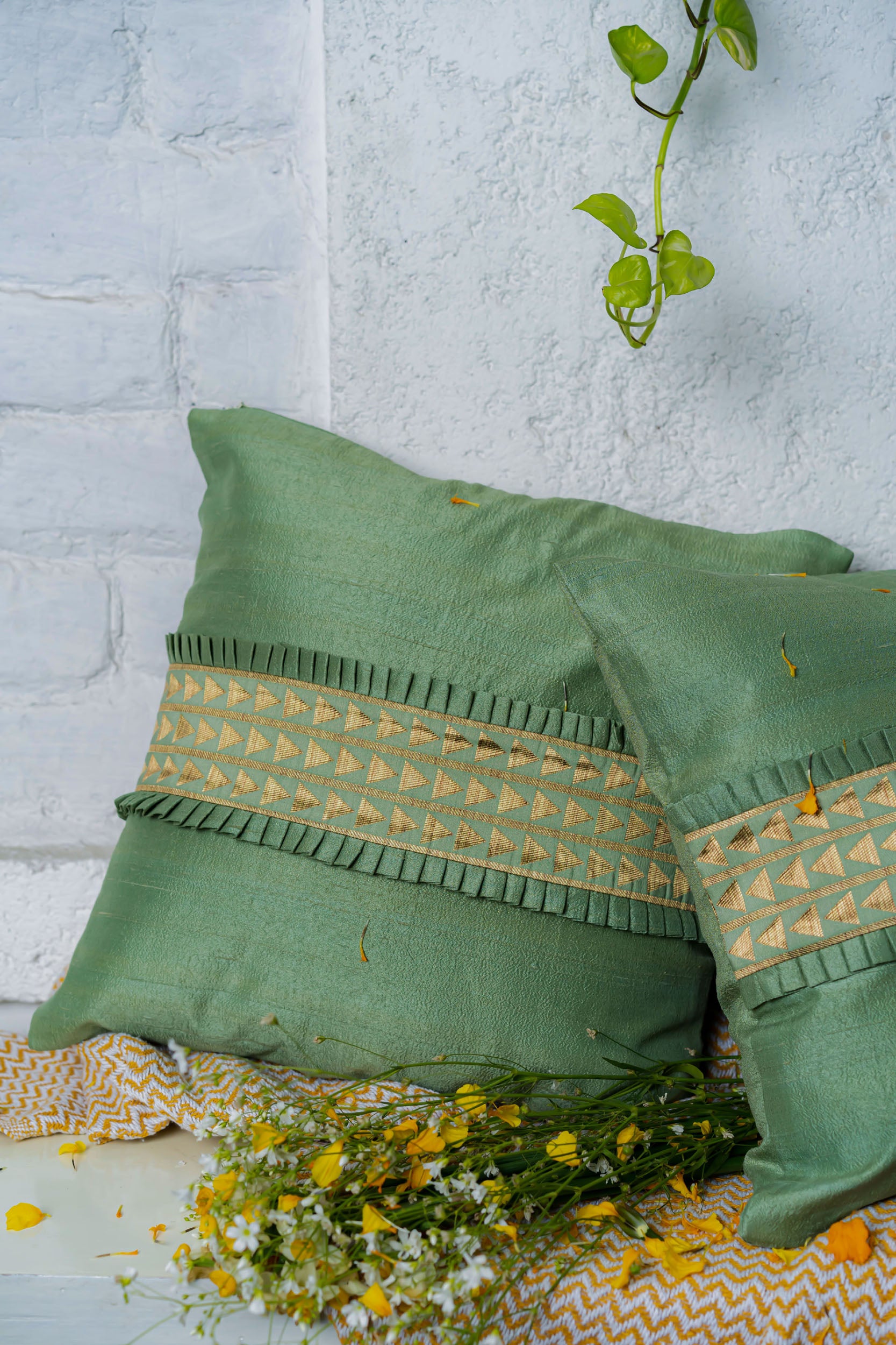 Spring Star Rapids handmade Cushion Set of 2