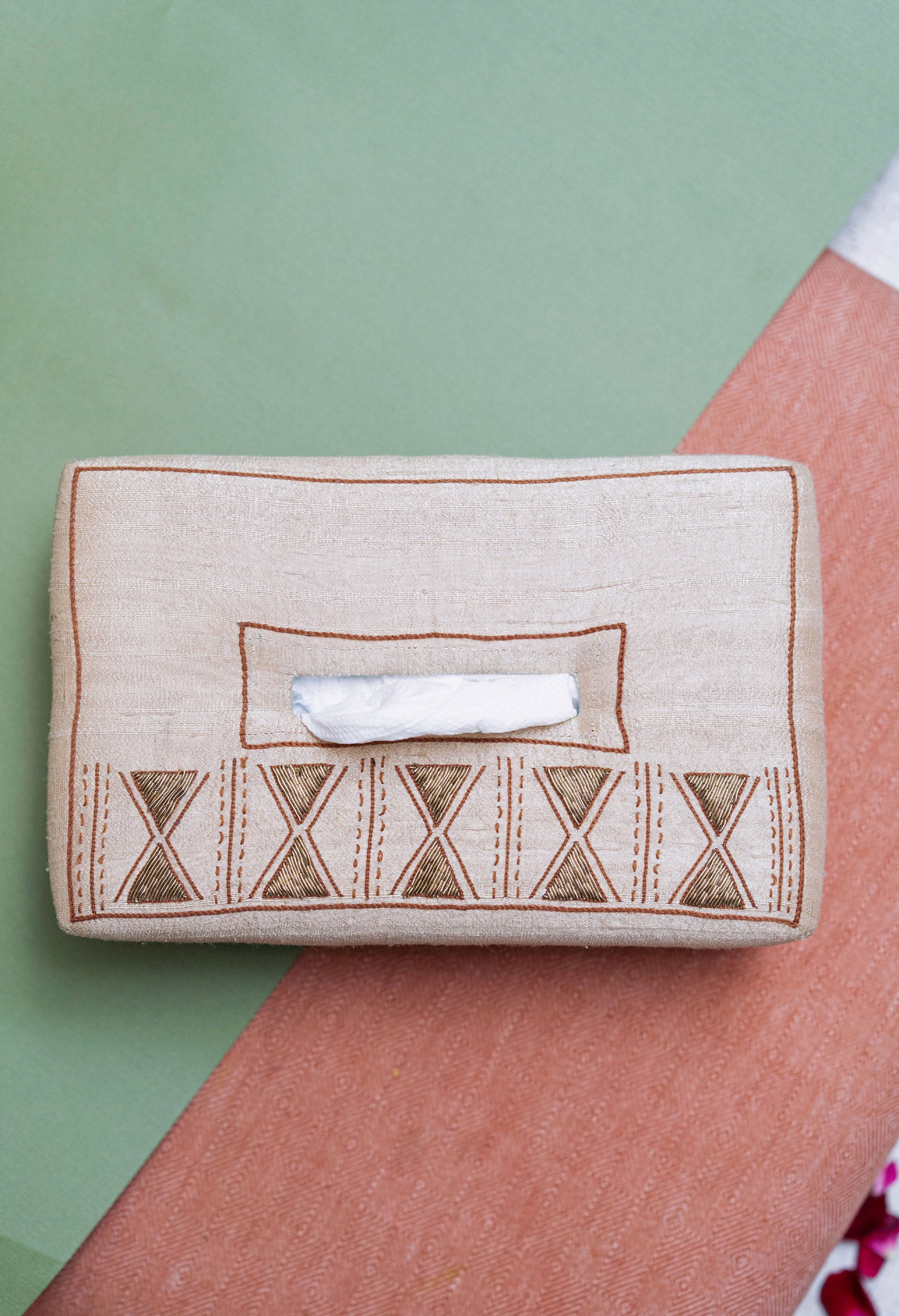 Ritmo de Tambor Handmade Tissue Box