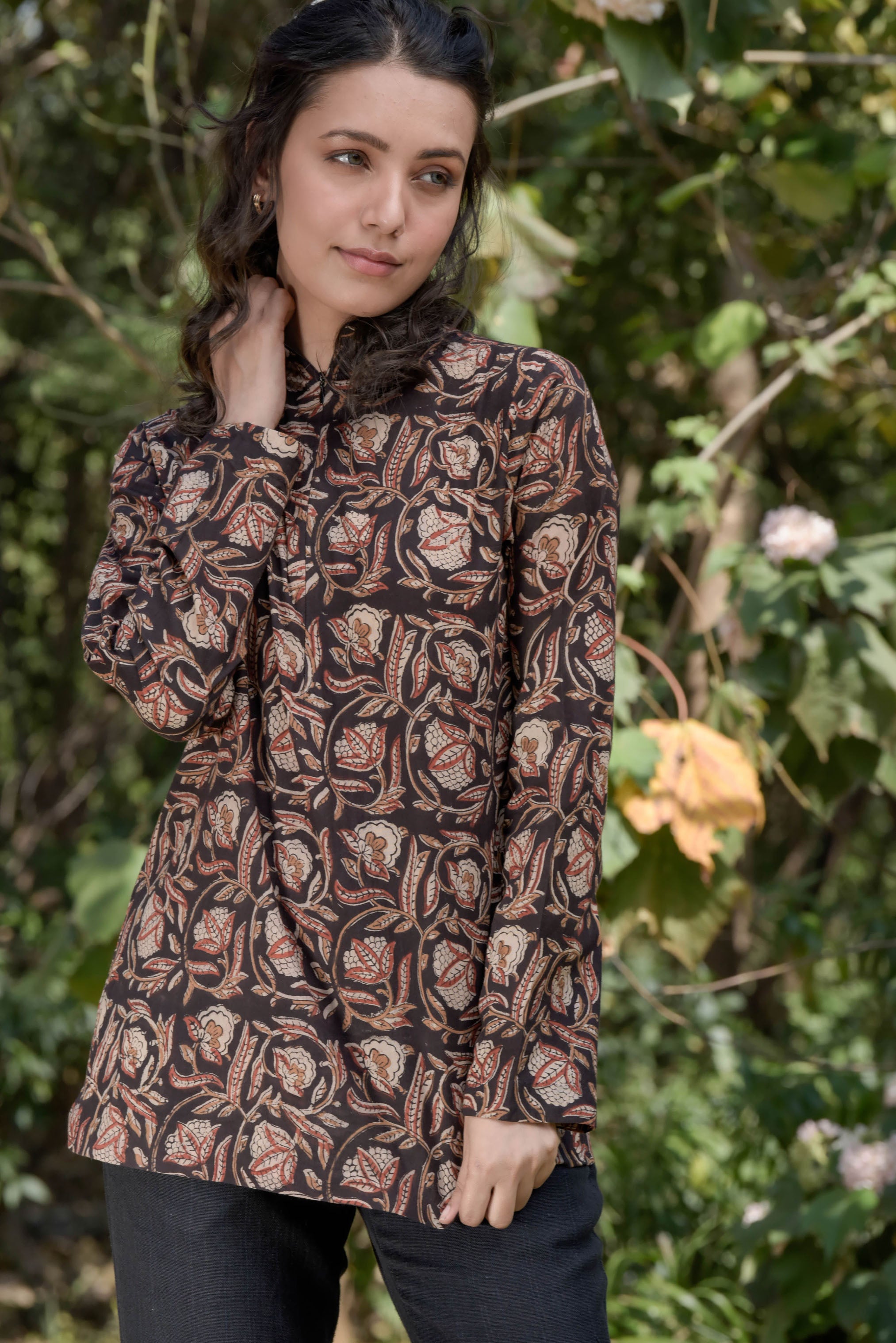 Dalia Jaipuri Hand Block Printed Top
