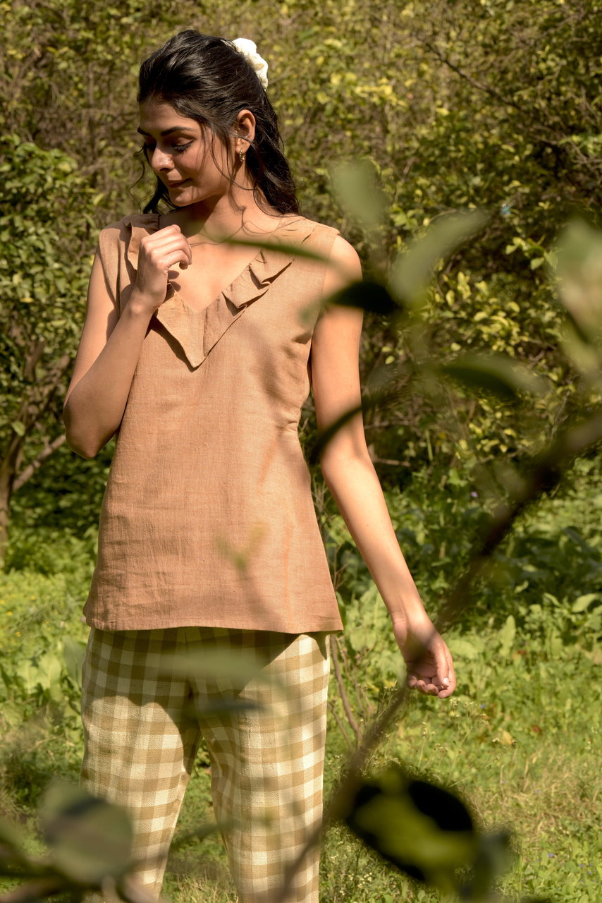 Chikao Handwoven Cotton Top