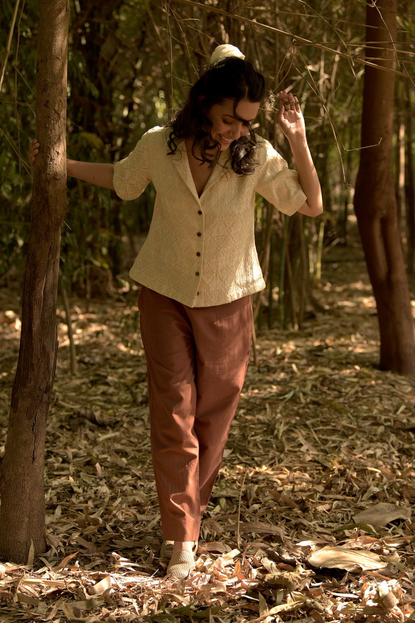 Suki Jacquard Cotton Top