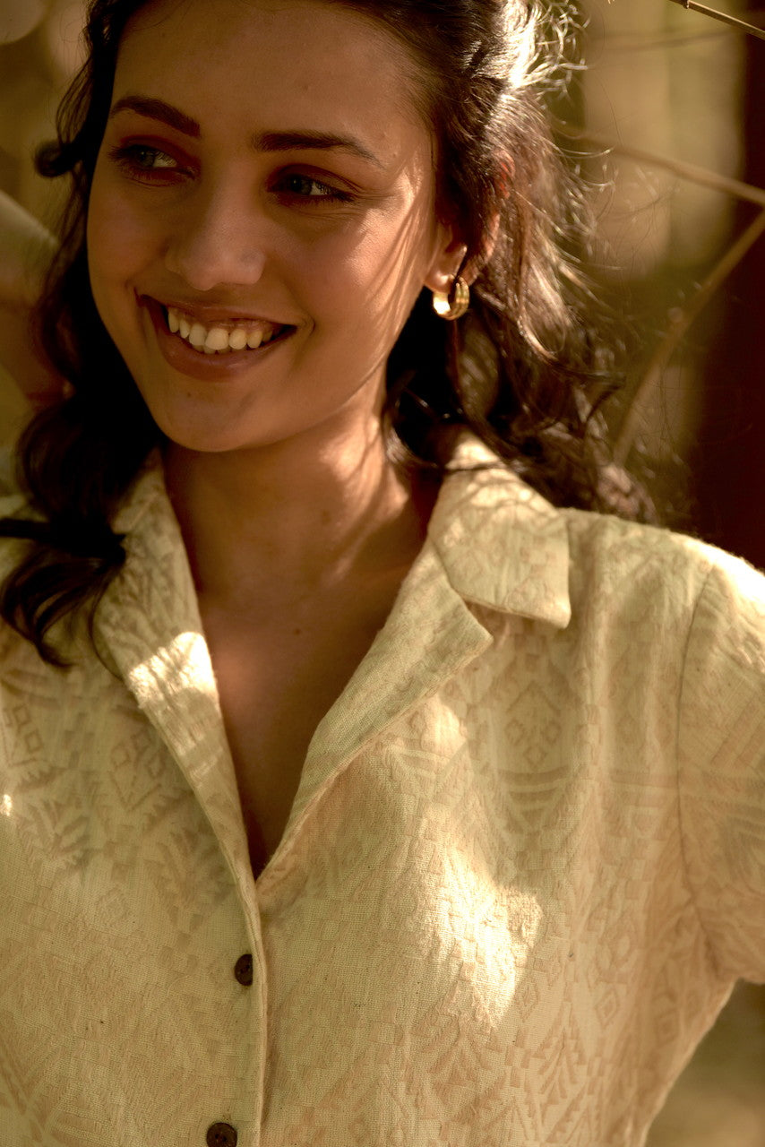 Suki Jacquard Cotton Top