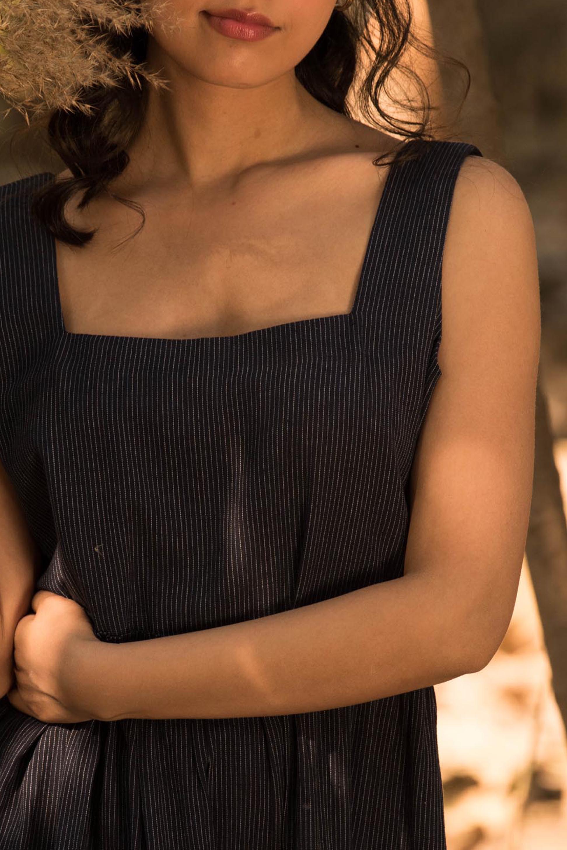 Handwoven Strip Dress